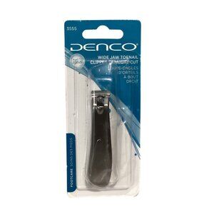 Denco Wide Jaw Toenail Clippers Straight Cut Stainless Steel New in Package
